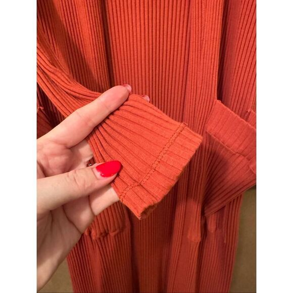 MAJE Milan Longline Ribbed Cardigan - Picture 6 of 8